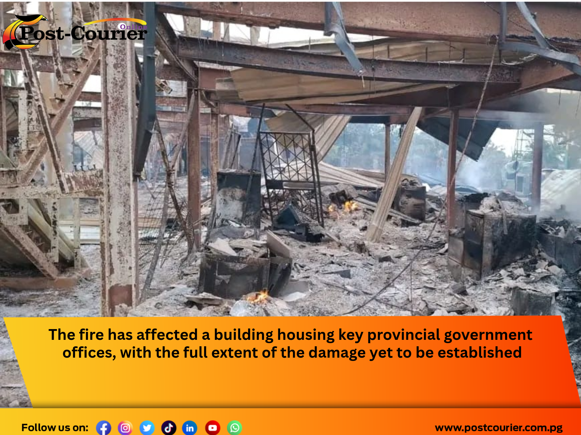 Police probe Koraea Haus fire in Kerema