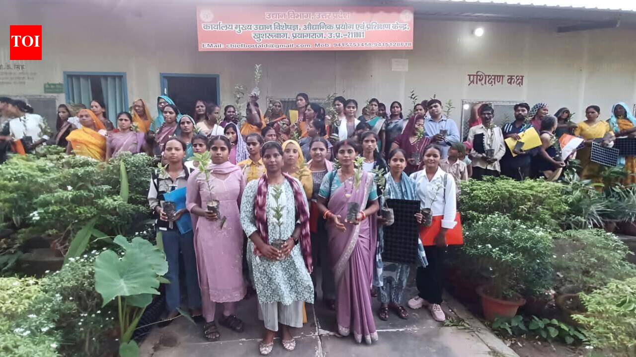 Prayagraj women train as nursery sakhis to boost village greenery | Prayagraj News
