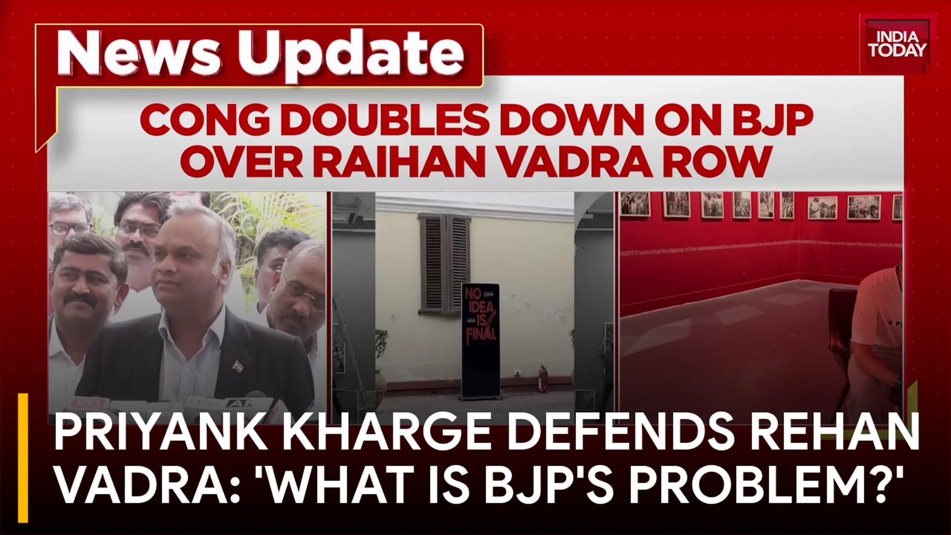 Priyank Kharge Backs Rehan Vadra: 'What Is BJP's Problem?' Over Exhibition Row