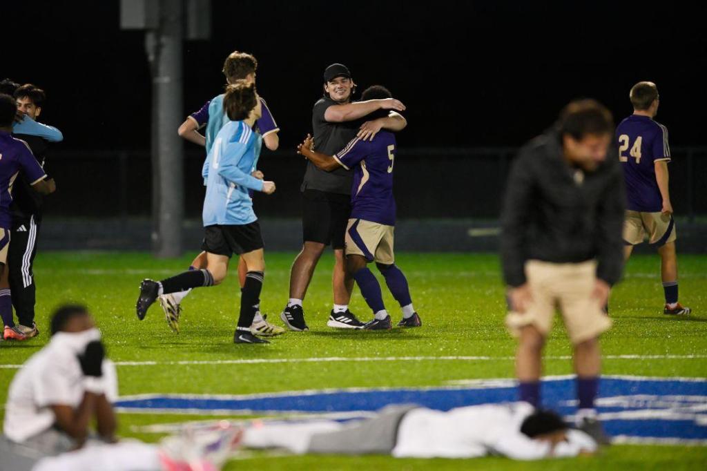 Purples survive PKs to earn third straight region crown