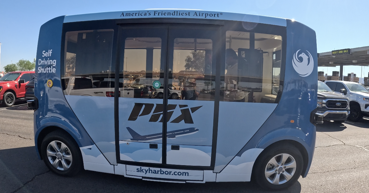 Ride on Sky Harbor's new autonomous shuttle