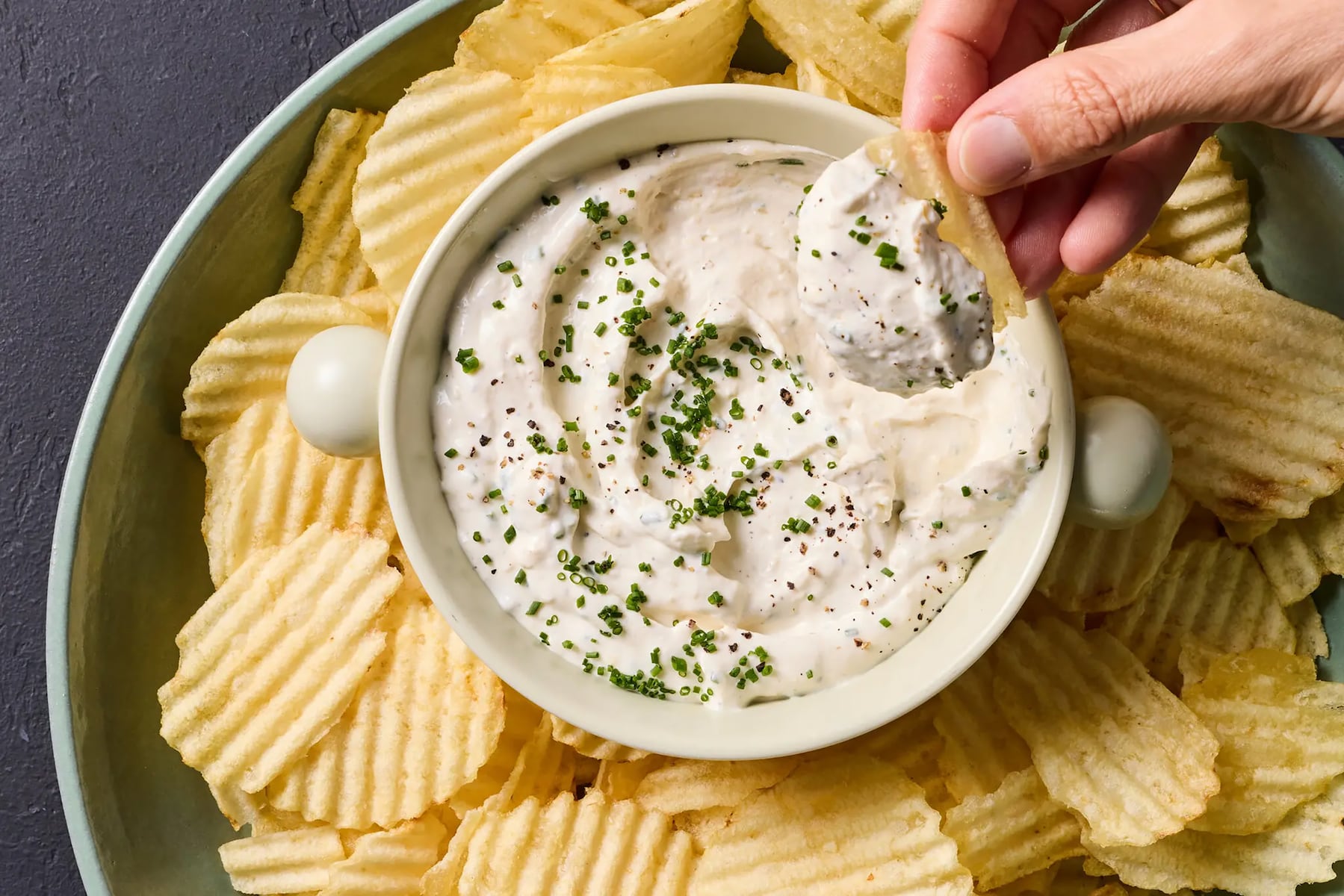 Roasted garlic dip