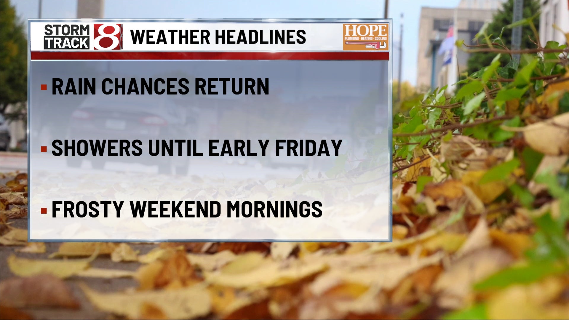 Rounds of rain and storms before the coldest air of fall arrives | Oct. 14, 2026