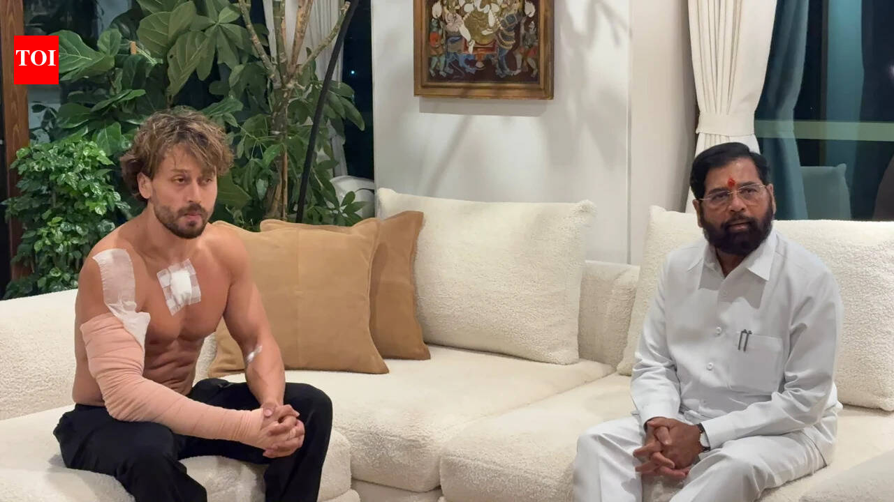 Shinde meets Tiger Shroff after firing incident; pics show actor with bandages | India News