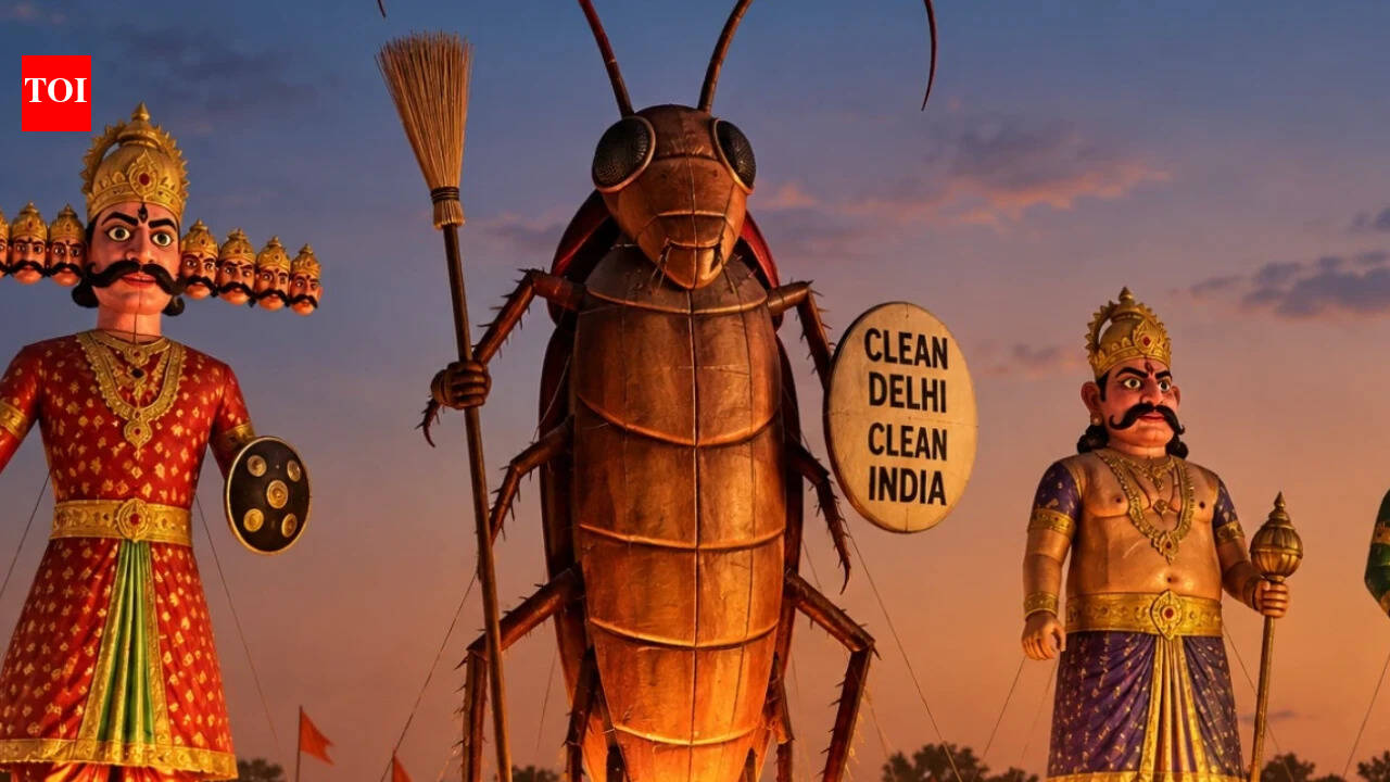 'Symbol of filth': Delhi BJP MLA on why 30-foot 'cockroach' effigy is being burnt alongside Ravan | India News