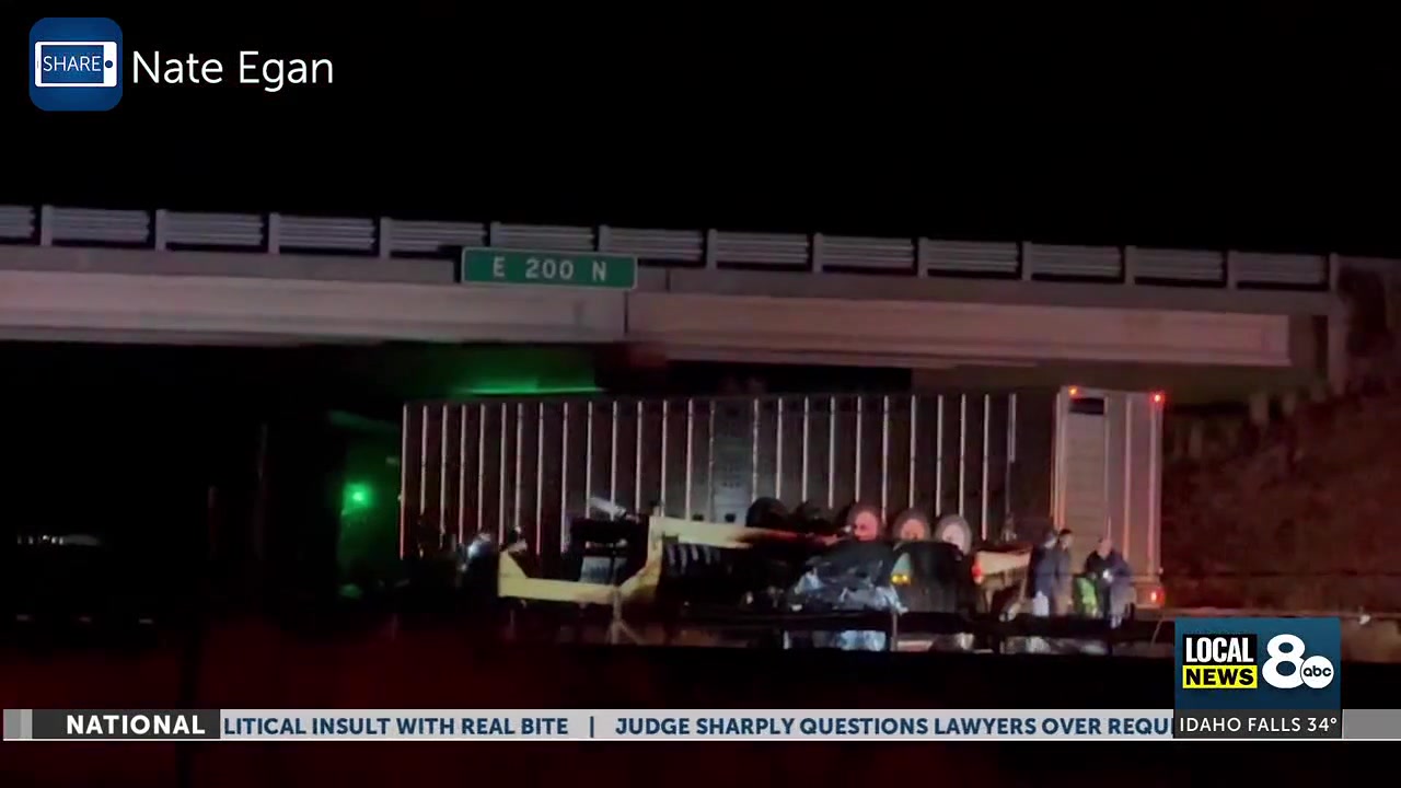 Three-vehicle crash blocked I-15 near Roberts for over four hours - LocalNews8.com