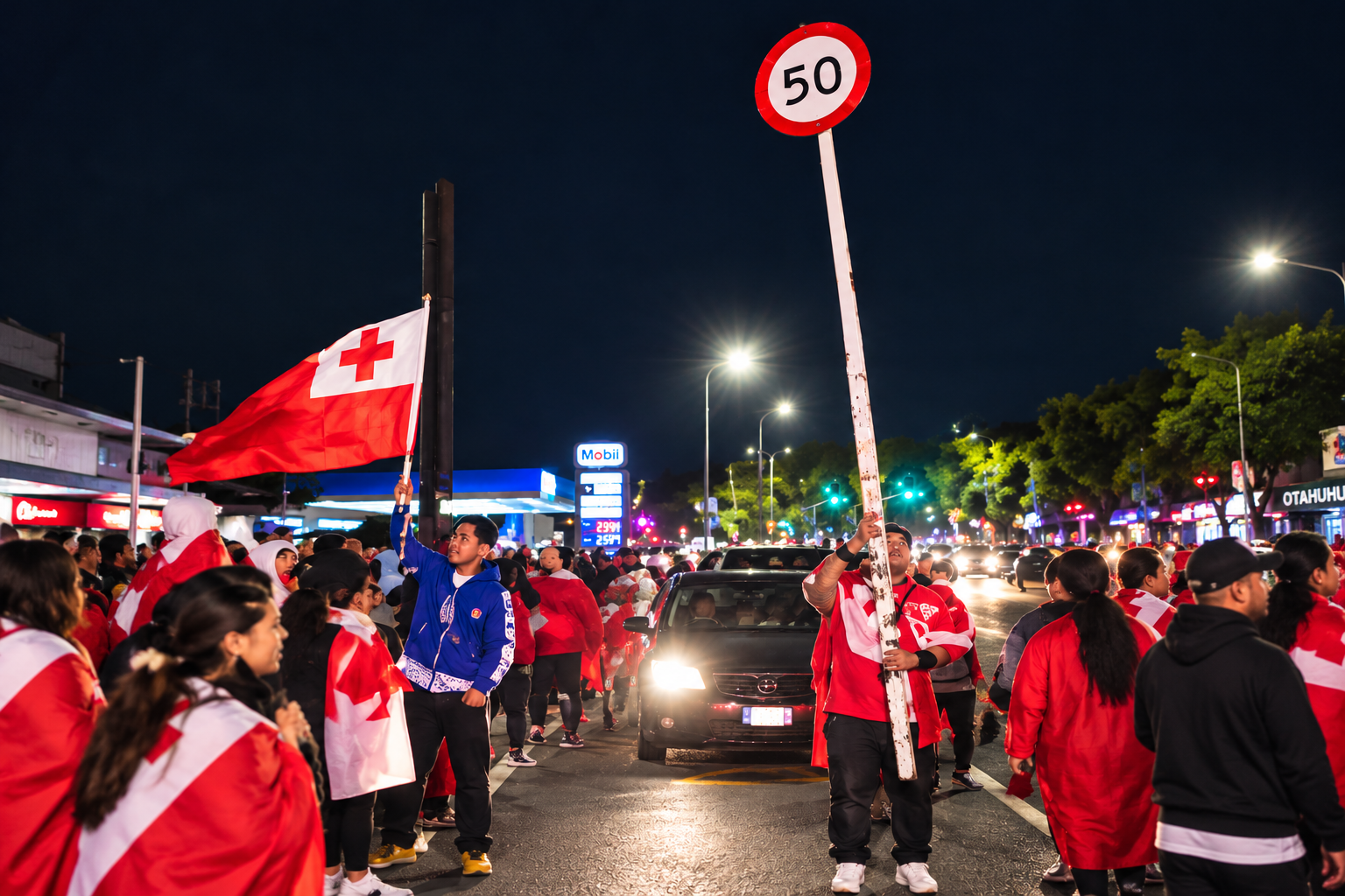 Tonga World Cup victory celebrations marred by alleged ‘reckless antics’ in Auckland