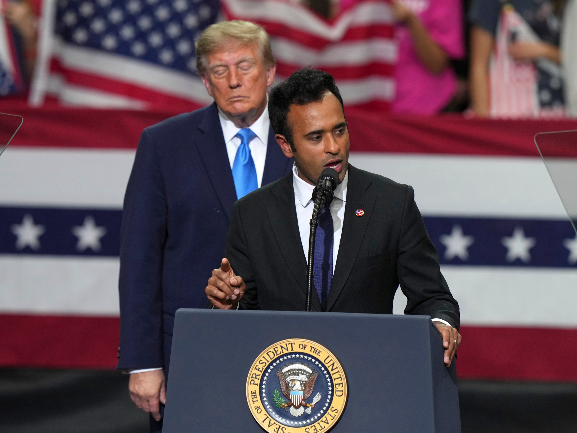 Trump backs Ramaswamy ad featuring rival Amy Acton’s estranged mother | US Midterm Elections 2026 News