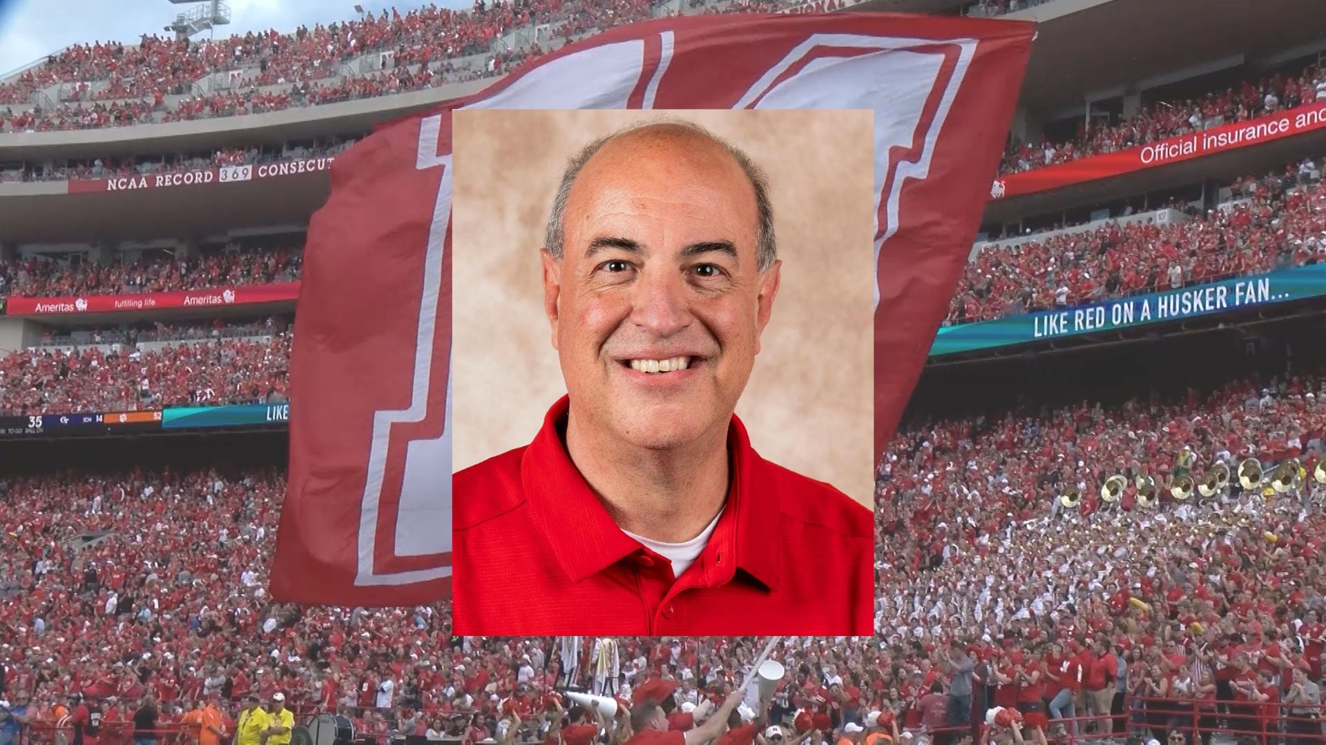 UNL and Kansas State University honoring Greg Sharpe during Husker basketball game