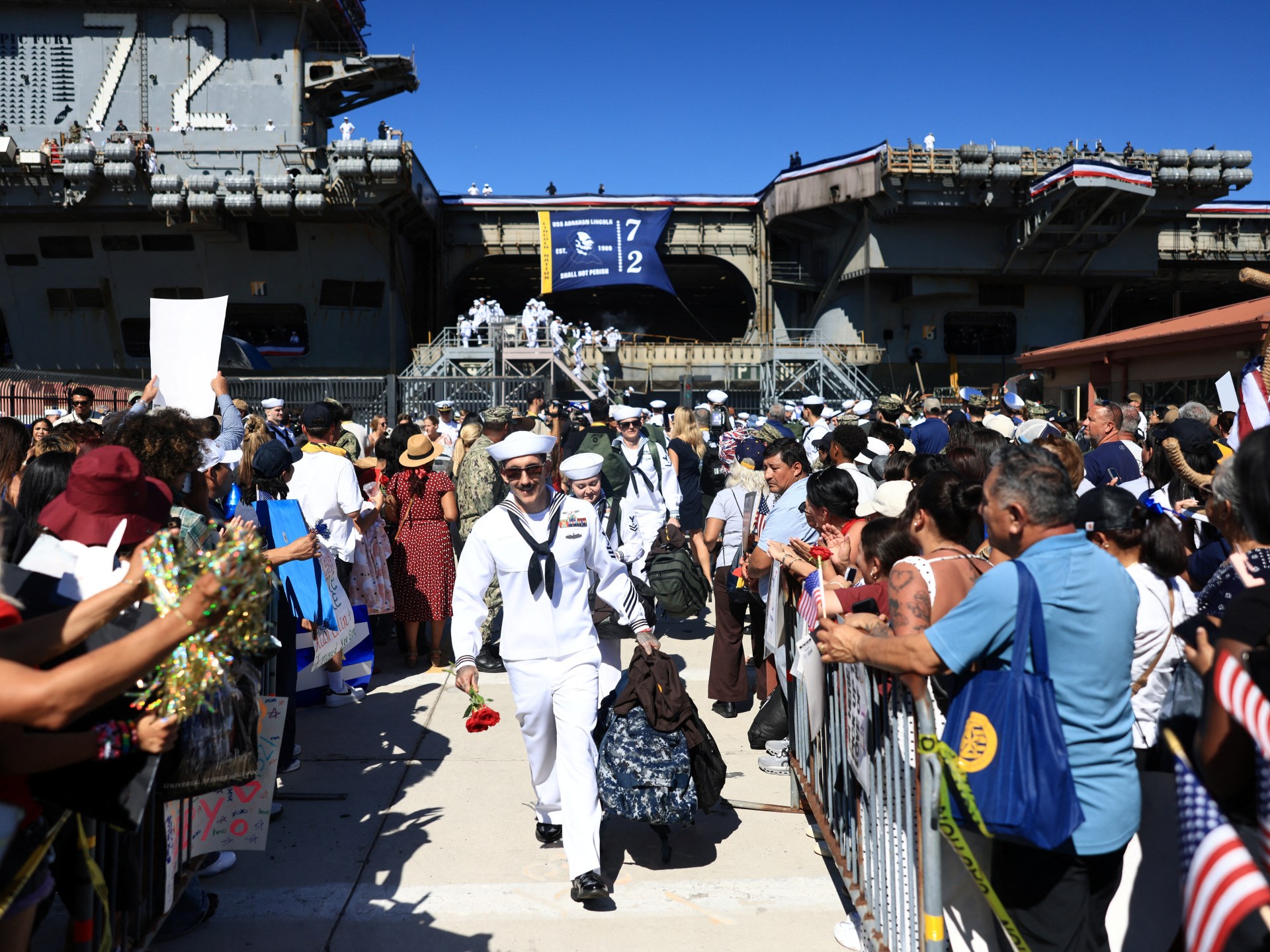 USS Lincoln returns to US after long deployment supporting war on Iran | US-Israel war on Iran News