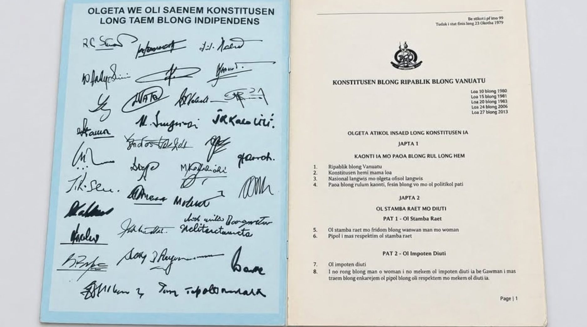 What Vanuatu’s Constitution Means to the People