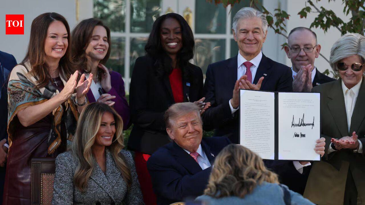 ‘Don’t know if it means anything’: Trump’s quip about Melania’s sign sparks awkward White House moment