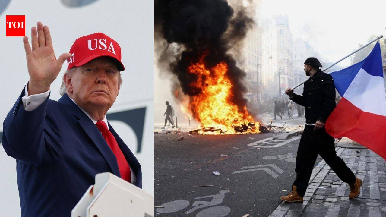 ‘US will burn like France’: Trump unleashes anti-immigrant tirade in bid to boost Republicans